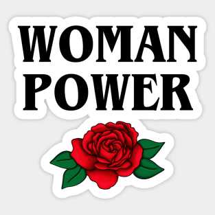 WOMAN POWER // Black Sticker